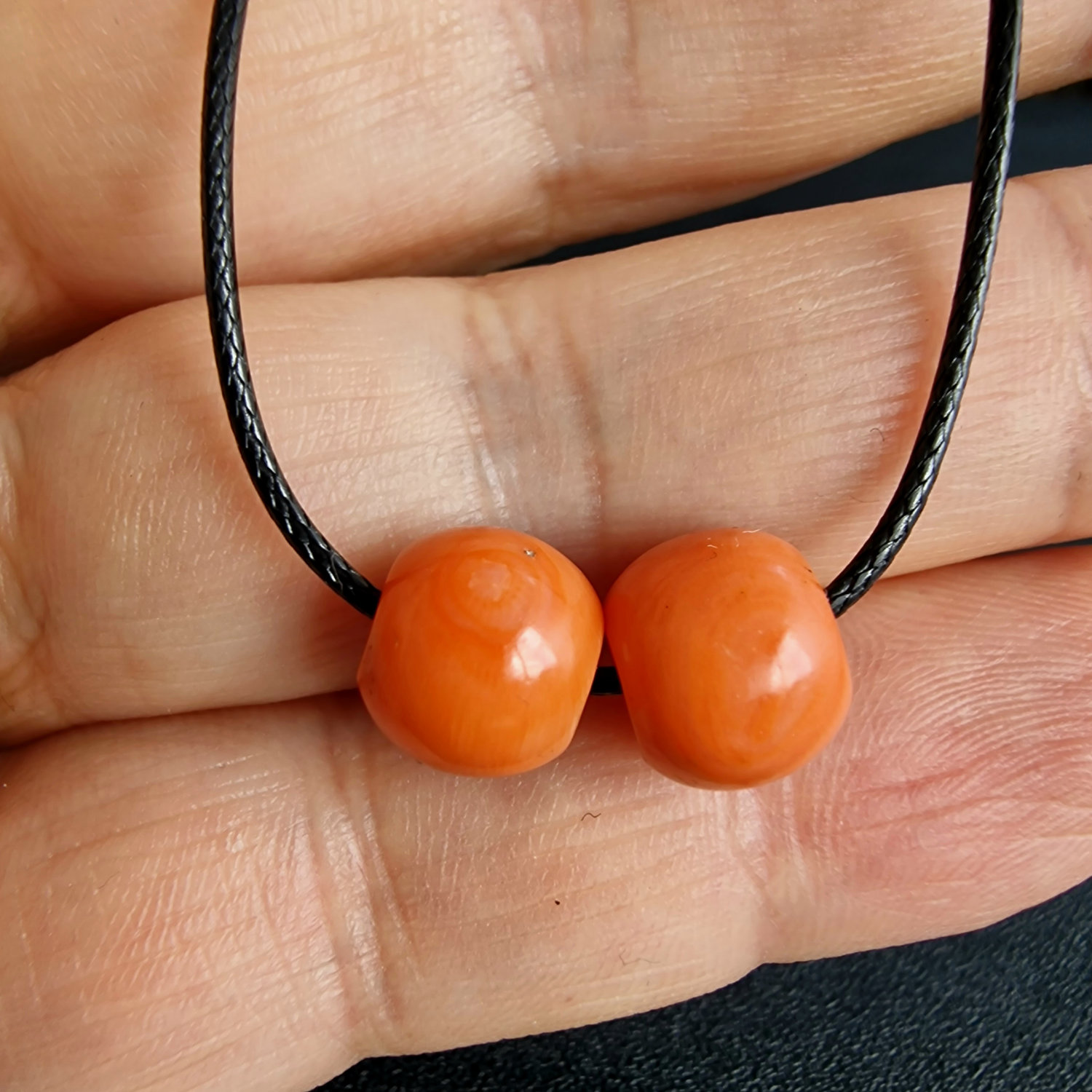 Antique Tibetan Coral and Turquoise beads | Rare Barrel Red Coral Beads | 19th Century Amulet7 - Image 7