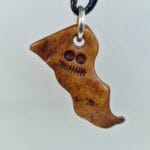 Antique Himalayan Impermanence Amulet | 20th C Chitipati Pendant | 34mm Meditation Talisman | Silver Ring & Cord | Ready to Wear - Image 4