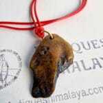 Antique Tibetan Himalayan Amulet | Mid-20th C Pendant | 43mm Meditation Talisman | Tibetan Buddhist Charm | Ready to Wear