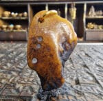 Antique Tibetan Himalayan Amulet | Mid-20th C Pendant | 43mm Meditation Talisman | Tibetan Buddhist Charm | Ready to Wear - Image 5