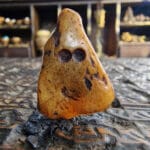 Antique Tibetan Himalayan Amulet | Mid-20th C Chitipati Pendant | 27mm Meditation Talisman | Tibetan Buddhist Charm | Ready to Wear - Image 3