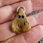 Antique Tibetan Himalayan Amulet | Mid-20th C Chitipati Pendant | 27mm Meditation Talisman | Tibetan Buddhist Charm | Ready to Wear - Image 8