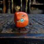 Antique Tibetan Coral and Turquoise inlaid bead - Image 3