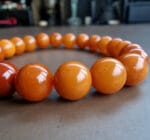 Antique Amber Beads Bracelet, Unisex  bracelet/ Tibetan Style prayer beads, antique Coral, Tibetan Turquoise - Image 12