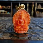 Tibetan Coral Buddha Shakyamuni Amulet – Hand-Carved Traditional Protector
​A radiant companion for the journey toward inner peace