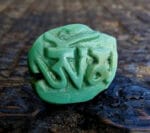 Tibetan Turquoise Om Mani Carving – Antique Hand-Carved Mantra Stone
​A resonance of compassion carved in Himalayan stone - Image 3