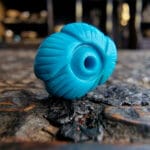 Natural Turquoise Pendant, Hand Carved Peony 27mm, Flower Charm Real Gemstone, Zen Jewelry Unique Spiritual Gift , Gold Plated Necklace - Image 9