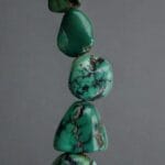 Turquoise beads necklace, antique Coral/ Tibetan Turquoise beads 18th century Rudraksha Mala Prayer beads old 108, Dzi beads - Image 15