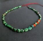 Tibetan Turquoise beads + Coral necklace 18th Century | antique old Mala Prayer beads, bodhi mala 108, Dzi beads, Kapala Skull beads - Image 7