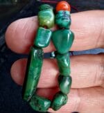 Tibetan Turquoise beads + Coral necklace 18th Century | antique old Mala Prayer beads, bodhi mala 108, Dzi beads, Kapala Skull beads - Image 17