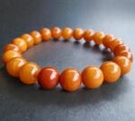 Antique Amber Beads Bracelet, Unisex  bracelet/ Tibetan Style prayer beads, antique Coral, Tibetan Turquoise - Image 4