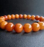 Antique Amber Beads Bracelet, Unisex  bracelet/ Tibetan Style prayer beads, antique Coral, Tibetan Turquoise - Image 5