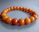 Antique Amber Beads Bracelet, Unisex  bracelet/ Tibetan Style prayer beads, antique Coral, Tibetan Turquoise - Image 6