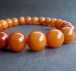 Antique Amber Beads Bracelet, Unisex  bracelet/ Tibetan Style prayer beads, antique Coral, Tibetan Turquoise - Image 9