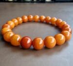 Antique Amber Beads Bracelet, Unisex  bracelet/ Tibetan Style prayer beads, antique Coral, Tibetan Turquoise - Image 11