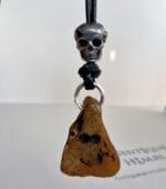 Antique Tibetan Himalayan Amulet | Mid-20th C Chitipati Pendant | 27mm Meditation Talisman | Tibetan Buddhist Charm | Ready to Wear