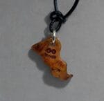 Antique Himalayan Impermanence Amulet | 20th C Chitipati Pendant | 34mm Meditation Talisman | Silver Ring & Cord | Ready to Wear - Image 2