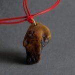 Antique Tibetan Himalayan Amulet | Mid-20th C Pendant | 43mm Meditation Talisman | Tibetan Buddhist Charm | Ready to Wear - Image 3