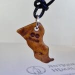 Antique Himalayan Impermanence Amulet | 20th C Chitipati Pendant | 34mm Meditation Talisman | Silver Ring & Cord | Ready to Wear - Image 3