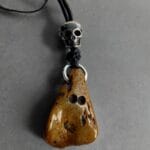 Antique Tibetan Himalayan Amulet | Mid-20th C Chitipati Pendant | 27mm Meditation Talisman | Tibetan Buddhist Charm | Ready to Wear - Image 4