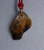 Antique Tibetan Himalayan Amulet | Mid-20th C Pendant | 43mm Meditation Talisman | Tibetan Buddhist Charm | Ready to Wear - Image 4