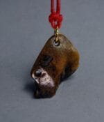 Antique Tibetan Himalayan Amulet | Mid-20th C Pendant | 43mm Meditation Talisman | Tibetan Buddhist Charm | Ready to Wear - Image 7