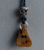 Antique Tibetan Himalayan Amulet | Mid-20th C Chitipati Pendant | 27mm Meditation Talisman | Tibetan Buddhist Charm | Ready to Wear - Image 9