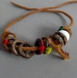 Antique Himalayan Yogi Ring Mala | 19th C Relic Bracelet | 15mm Meditation Talisman | Conch Shell Amulet | Tibetan Charm - Image 2