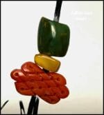 Tibetan infinity knot, hand-carved coral, turquoise, a rare himalayan amulet talisman - Image 3