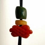 Tibetan infinity knot, hand-carved coral, turquoise, a rare himalayan amulet talisman - Image 7
