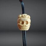 Antique Crowned Chitipati Amulet | Early 20th C Relic | 29mm Himalayan Meditation Pendant | Tibetan Talisman Ready to Wear - Image 7