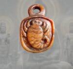 Antique Kapala Scorpion Amulet – Hand Carved Skull Bone Pendant - Image 3
