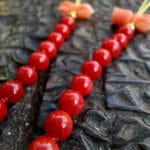 Turquoise beads, red Coral, Tibetan Mala Counters, Skull beads, Rudraksha Mala Prayer beads old 108, Dzi beads - Image 6