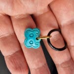 Natural Turquoise Butterfly Pendant| Hand Carved Wealth Charm| Tibetan Style| Real Gemstone| Zen Jewelry| Unique Abundance Gift| Gold Plated - Image 7