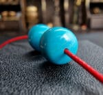 Antique tibetan turquoise pendant | blue sky turquoise bead | 19th century amulet - Image 8