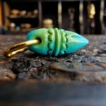 Natural Tibetan Turquoise Phurba Pendant| Hand Carved Meditation Charm| Real Gemstone| Zen Jewelry| Unique Abundance Gift| Gold Plated - Image 7