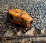 Antique Tibetan Chitipati Guru Bead | Early 20th C Relic | 25mm x 16mm Himalayan Mala Focal Point | Buddhist Amulet - Image 5