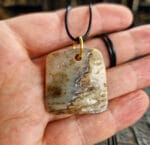 Antique Tibetan Double Amulet | Early 20th C Auspicious Talisman | 40mm Himalayan Meditation Pendant - Image 7