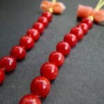 Turquoise beads, red Coral, Tibetan Mala Counters, Skull beads, Rudraksha Mala Prayer beads old 108, Dzi beads - Image 3
