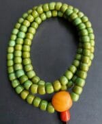 Turquoise and Amber Guru Meditation Beads – Himalayan Prayer String - Image 5