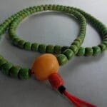 Turquoise and Amber Guru Meditation Beads – Himalayan Prayer String - Image 8