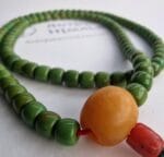 Turquoise and Amber Guru Meditation Beads – Himalayan Prayer String - Image 9