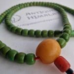 Turquoise and Amber Guru Meditation Beads – Himalayan Prayer String - Image 10